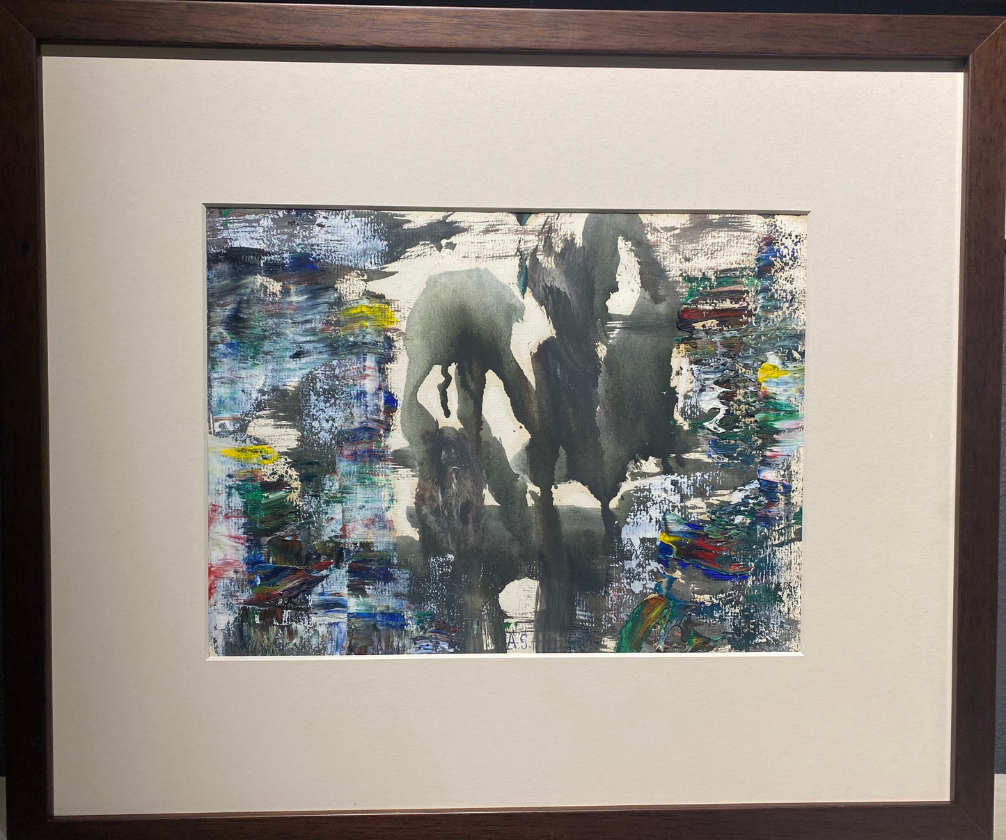 Adomas Galdikas | Abstraction | Oil, paper, 23x30 (41x49)