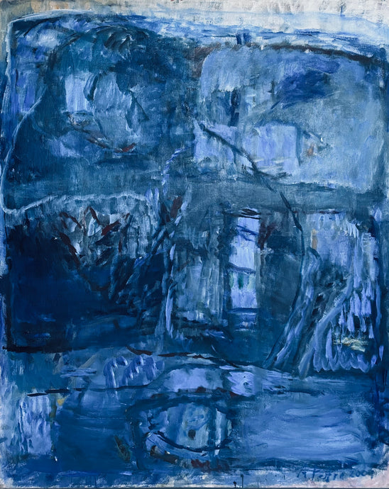 Audronė Petrašiūnaitė<br> Moteris lange, 2004<br> Drobė, aliejus, 160x130