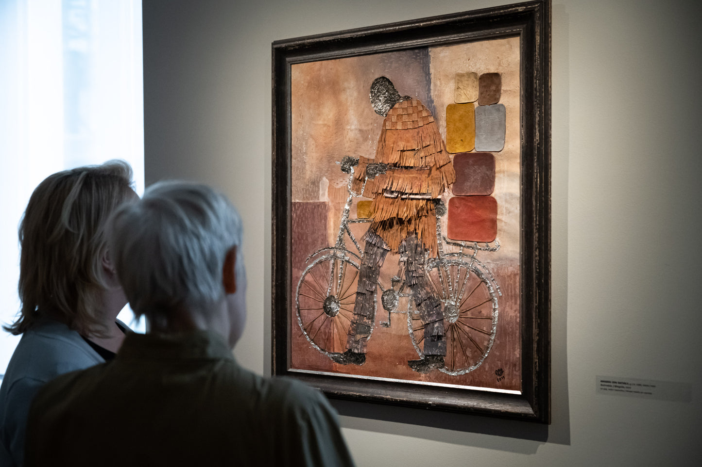 AMADOU OPA BATHILY (Mali) | Bicycle, 2019 | Mixed media, canvas, 90x80 (100x90)