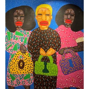 Rafael BARON (Brazilija) | Elegantes, 2021 | Akrilas, drobė, 250×220