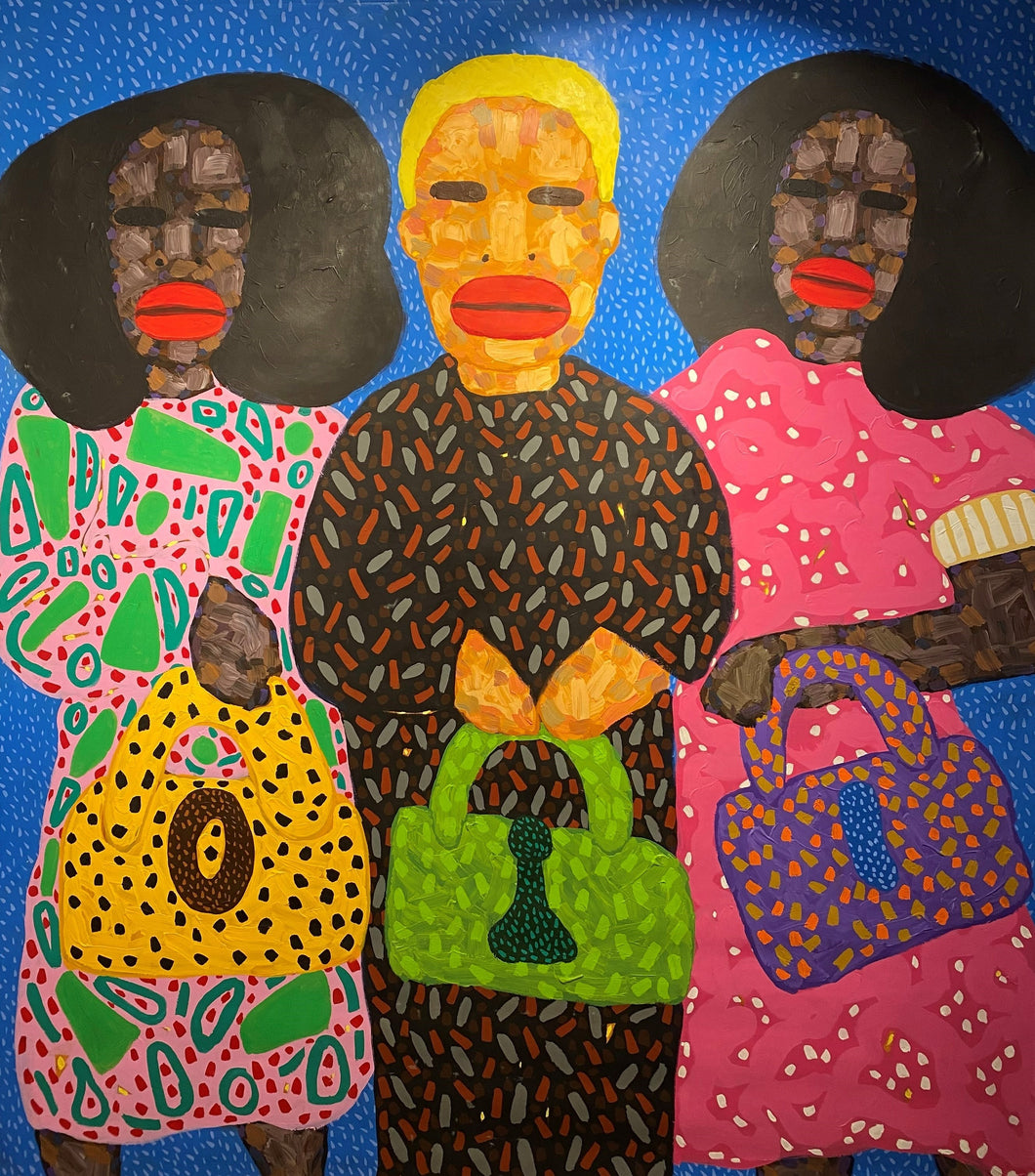 RAFAEL BARON (Brazilija)<br>Elegantes, 2021<br>Akrilas, drobė, 250×220