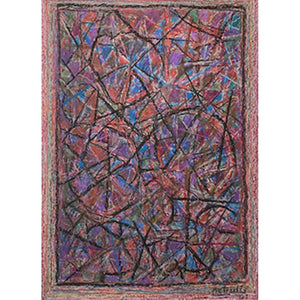 Algirdas Petrulis |  Composition, 2001 | Pastel, mixed technique, paper, 45x33 (61x48)