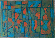 Load image into Gallery viewer, Algirdas Petrulis&lt;br&gt;Kompozicija, 1998&lt;br&gt;Pastelė, kreida, popierius, 35x51 (50x66.3)