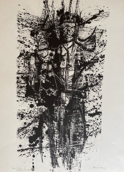 Romas Viesulas<br>Šešėlio trimitas, iš ciklo Toro Desconcido, 1960<br>Litografija, 76x56,5, A.P.
