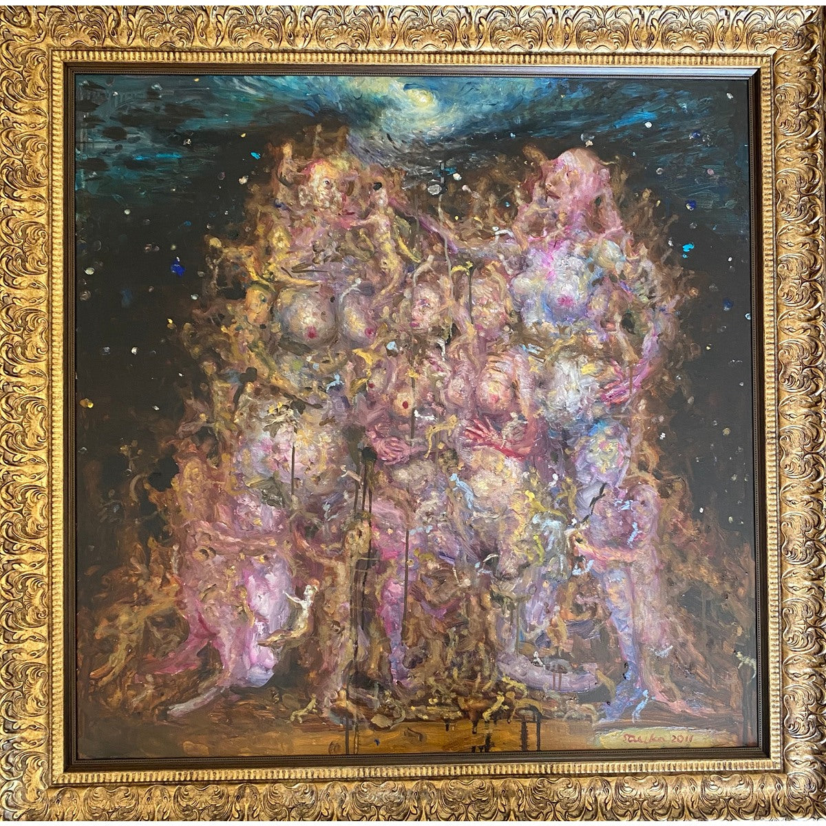 Šarūnas Sauka | Moterų pasaulis, 2011 | Drobė, aliejus, 100x100