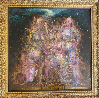 Šarūnas Sauka | Moterų pasaulis, 2011 | Drobė, aliejus, 100x100