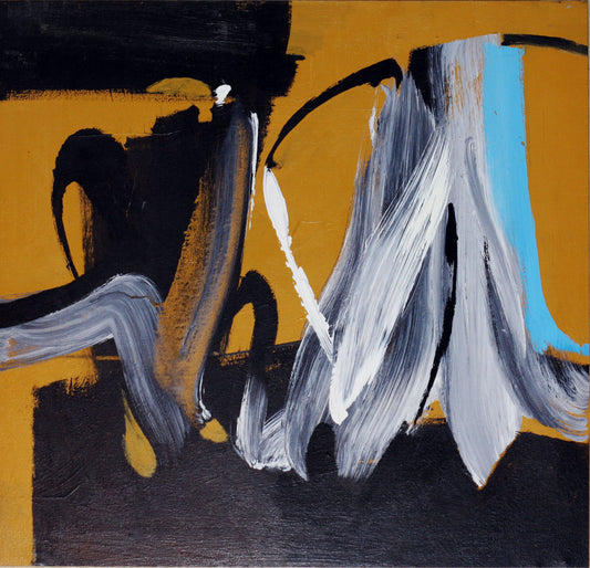Pranas LAPĖ | Abstraction, 1989 | Acrylic on canvas, 61.5x60.5 (70x69)