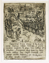 Load image into Gallery viewer, Audrius Puipa&lt;br&gt;7 iliustracijos P. Cvirkos apsakymui Kasparo Drimbos nutikimai, 1975-76&lt;br&gt;Ofortas popierius, visi 23.4x14.5