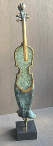 Christian Nowaczyk<br>Moteris smuikas<br>Bronza, stiklo kristalai, H 51,5