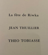 Load image into Gallery viewer, Theo Tobiasse&lt;br&gt;Les mains se soulèvent comme les fleurs après la pluie, Iš rinkinio La fête de Riwka, 1989&lt;br&gt;Litografija, 98/99