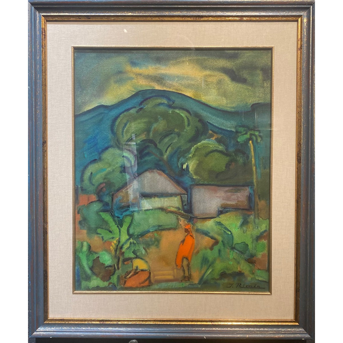 Jonas Rimša | Landscape, ~1950-1960 | Watercolor, paper, 50x40 (70x60)