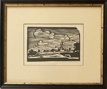 Load image into Gallery viewer, Aspazija Vaivadaitė Surgailienė&lt;br&gt;Bažnyčia II, 1958&lt;br&gt;Linoraižinys, 11,5x8 (36x30)