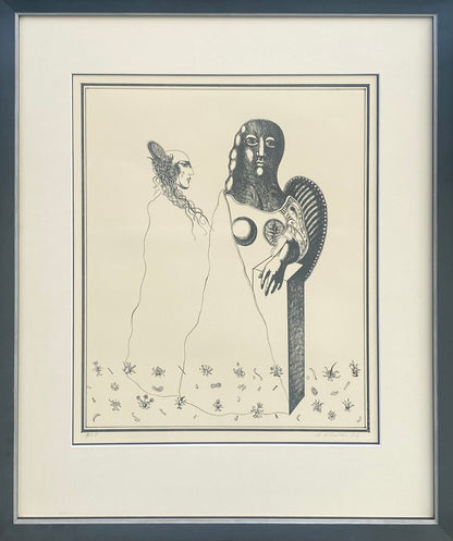 Mikalojus Povilas Vilutis | Two together, 1991 | Lithograph, Ed. 35, 41.5x34.5 (61x50.5)