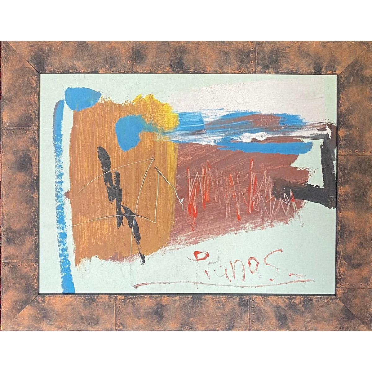 Pranas Gailius | From the series ADRET, 1998-2004 | Acrylic, paper, wood, 48x64 (63x78)