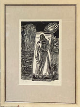 Load image into Gallery viewer, Vytautas Kazimieras Jonynas&lt;br&gt;Šv. Antanas, 1950&lt;br&gt;Medžio raižinys popierius, 33x21,5 (60x45)