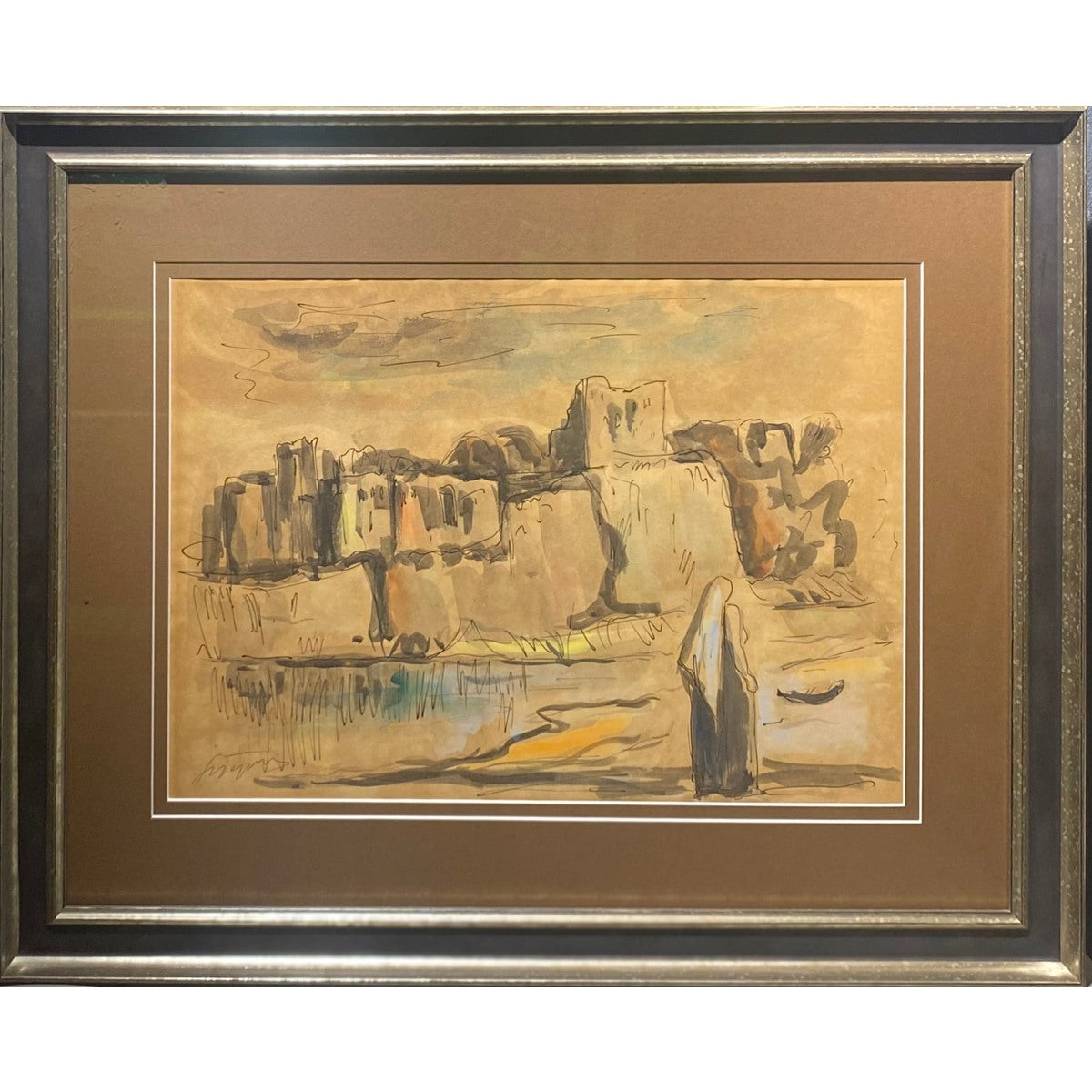 Shmuel Tepler | Peizažas | Guašas, popierius, 33x46 (55x68)