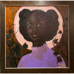 JOSEPH DAVID OTOBO (Nigeria) | Victoria 1, 2021 | Oil on canvas, 90×90 (105x105)