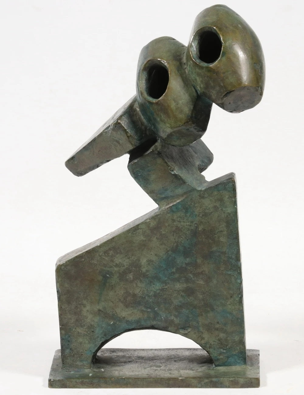 Elena Kepalas (Kepalaitė)<br>Kompozicija, 1970<br>Bronza, 30x17x13