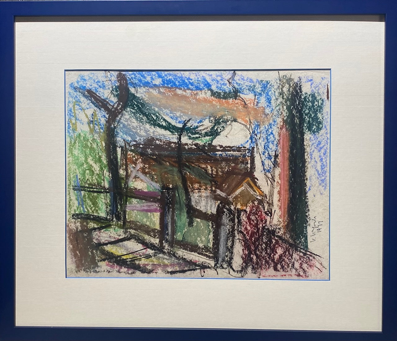 Viktoras Vizgirda | Nida, 1977 | Mišri technika, popierius, 27x35 (43x51)