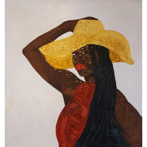 Samuel Sowatey (Gana) | Lady with Hat 2022 | Akrilas, drobė, 152x142 (158x148)