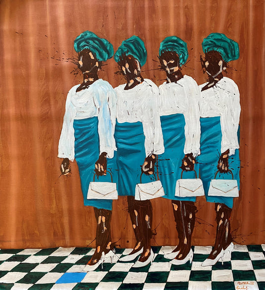 ALPHA ODH (Kenya) | Same, not Equal, 2022 |  Acrylic, canvas, 95x85