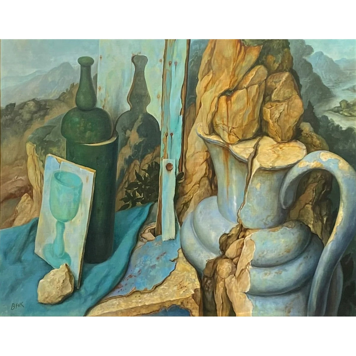 Samuel Bak – Still Life with Vessels, a. 1985