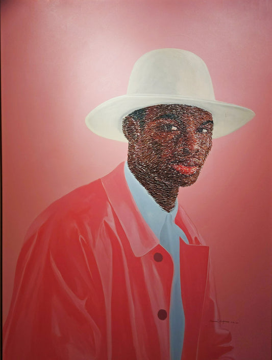 Samuel OLAYOMBO (Nigeria) | Flossy Bobby Trench, 2022 | Oil, acrylic, canvas, 200x150
