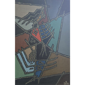 Antanas Tamošaitis | Burtininkė | Aliejus, kartonas, 91x60 (103x72)