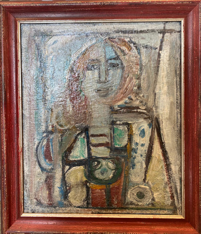 Pinchus Abramovich | Girl | Oil on cardboard, 55 x 46