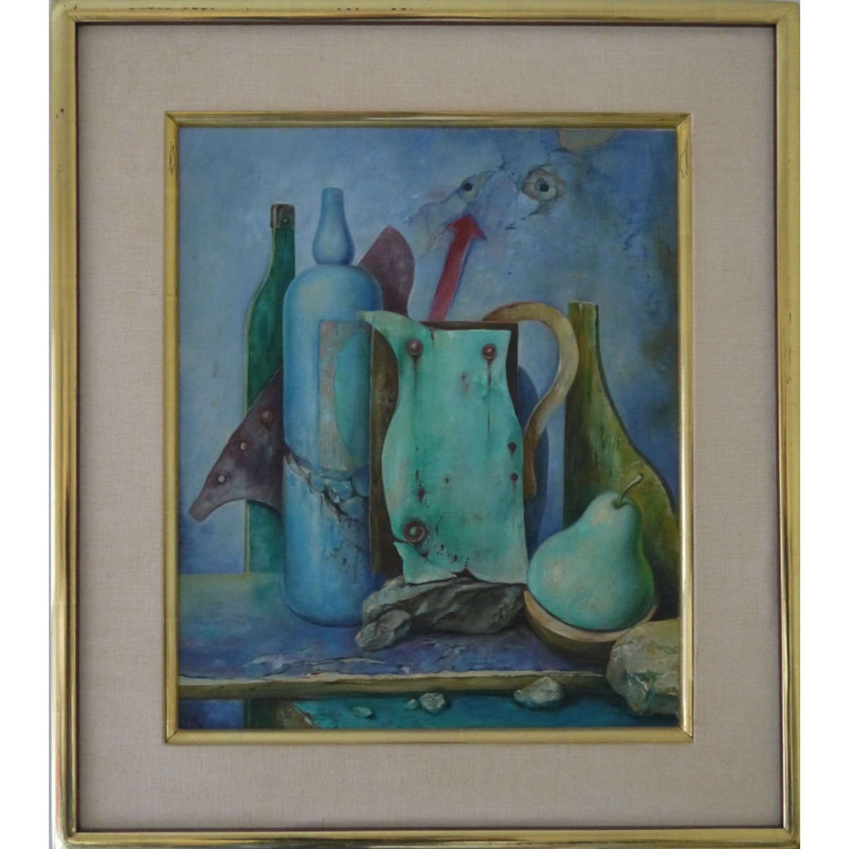 Samuel Bak | Still Life with Two Holes, 1996 | Oil on canvas, 46x38
