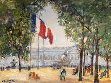 Load image into Gallery viewer, Arbit Blatas&lt;br&gt;Santarvės aikštė Paryžiuje&lt;br&gt;Mišri technika, kartonas, 76x101 (94x120)