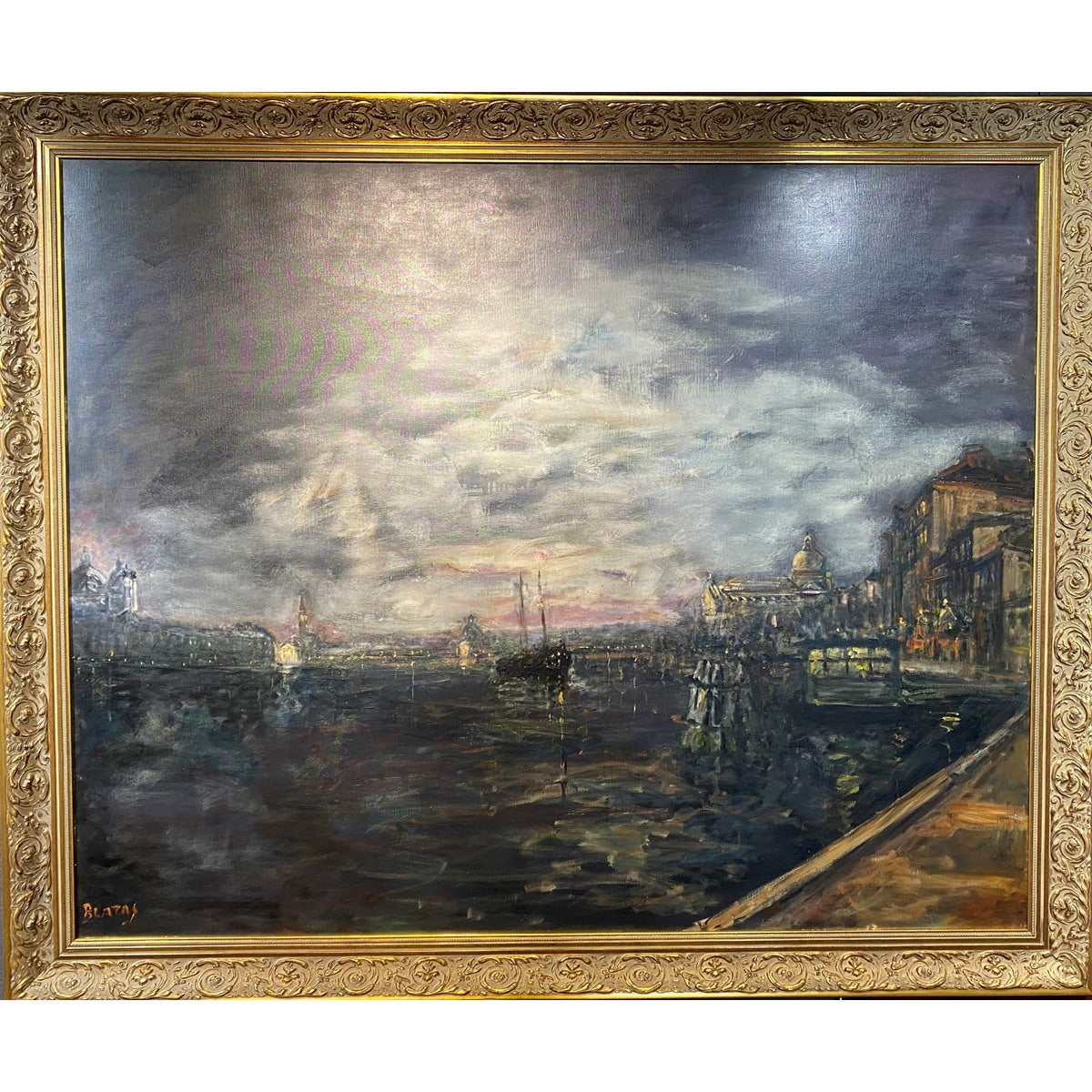 Arbit Blatas | The Storm on the Giudecca I (Venice) | Aliejus, drobė, 132x162 (154x184)