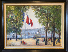 Load image into Gallery viewer, Arbit Blatas&lt;br&gt;Santarvės aikštė Paryžiuje&lt;br&gt;Mišri technika, kartonas, 76x101 (94x120)