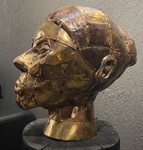 Maria Catuogno<br>Afrikietės galva<br>Varis, H: 26 cm