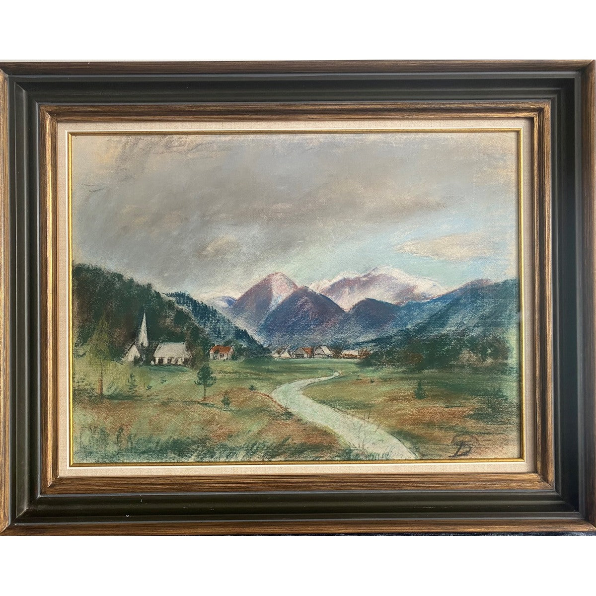 Pranas Domšaitis | Mountain Landscape | Pastel, paper, 43x58 (58x72)