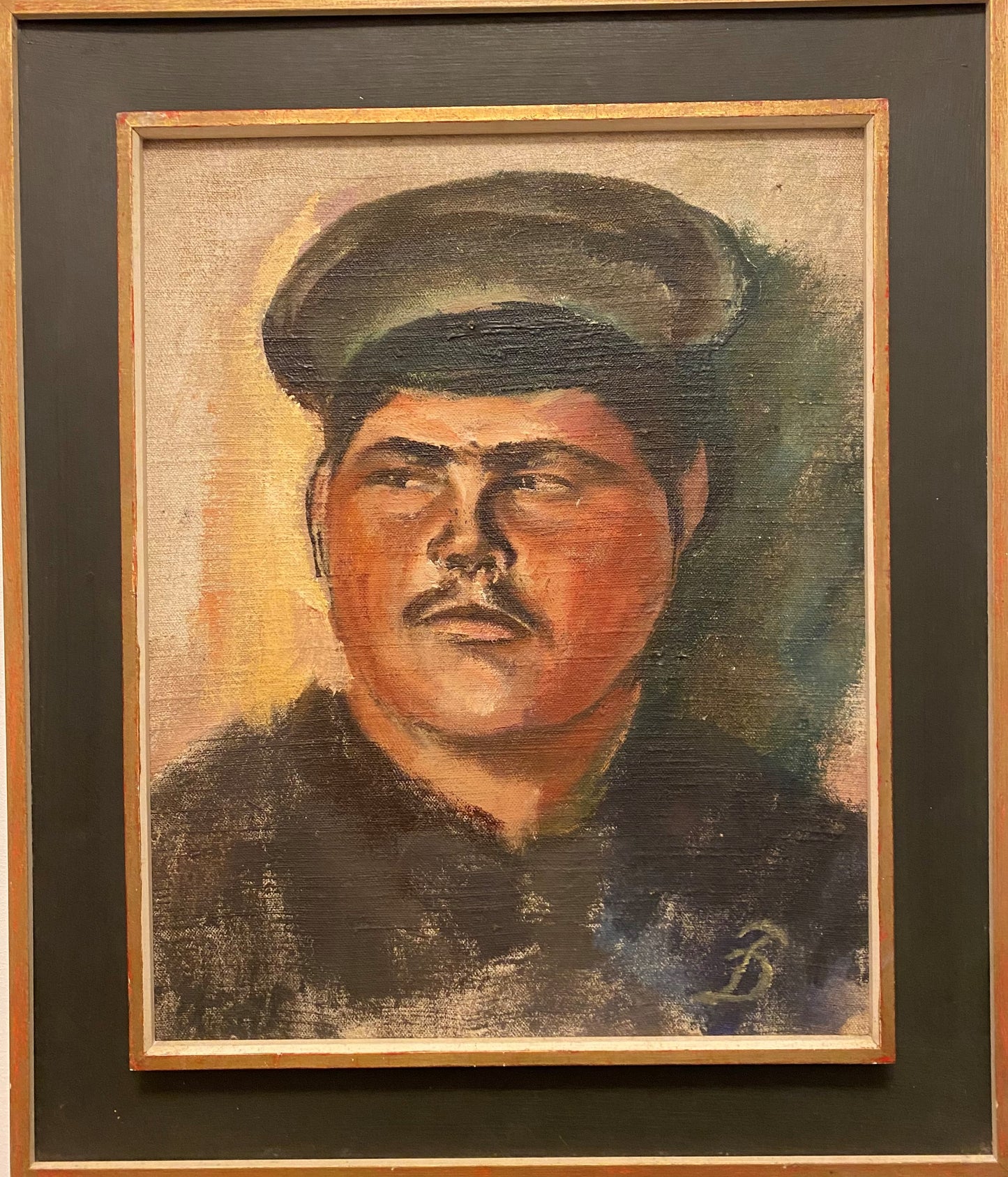 Pranas Domšaitis | Mongolese Nr.1, 1917-18 | Oil on canvas on cardboard, 46x36 (60x50)