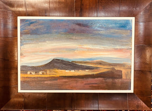 Pranas Domšaitis<br>Karoo peizažas<br>Aliejus, kartonas, 48x72 (60x84)