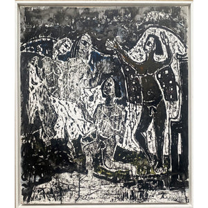 Viktoras Petravičius | Erotika, 1987 | Aliejus, mišri tech., drobė, 71.5x61