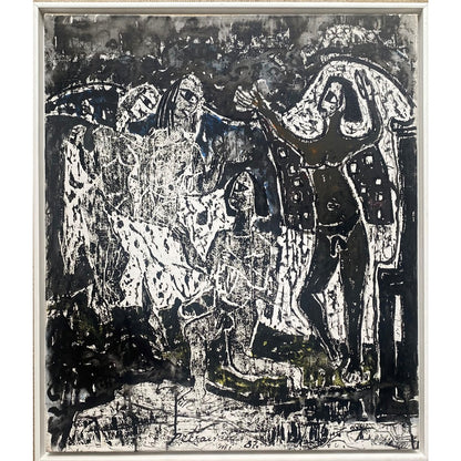 Viktoras Petravičius | Erotika, 1987 | Aliejus, mišri tech., drobė, 71.5x61