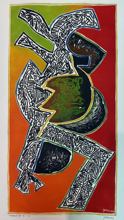 Pranas Gailius | Incabloc III | Lithograph 10/10,  57x30 (84x55)