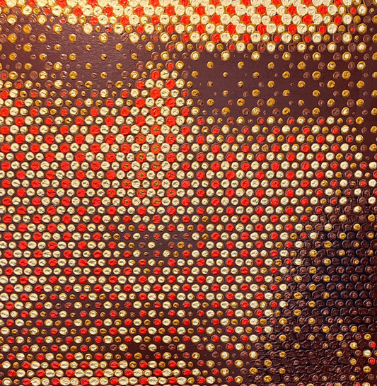 Gavin RAIN (South Africa) | James Dean, 2005 | Oil, neo-pointillist technique, canvas, 100x100