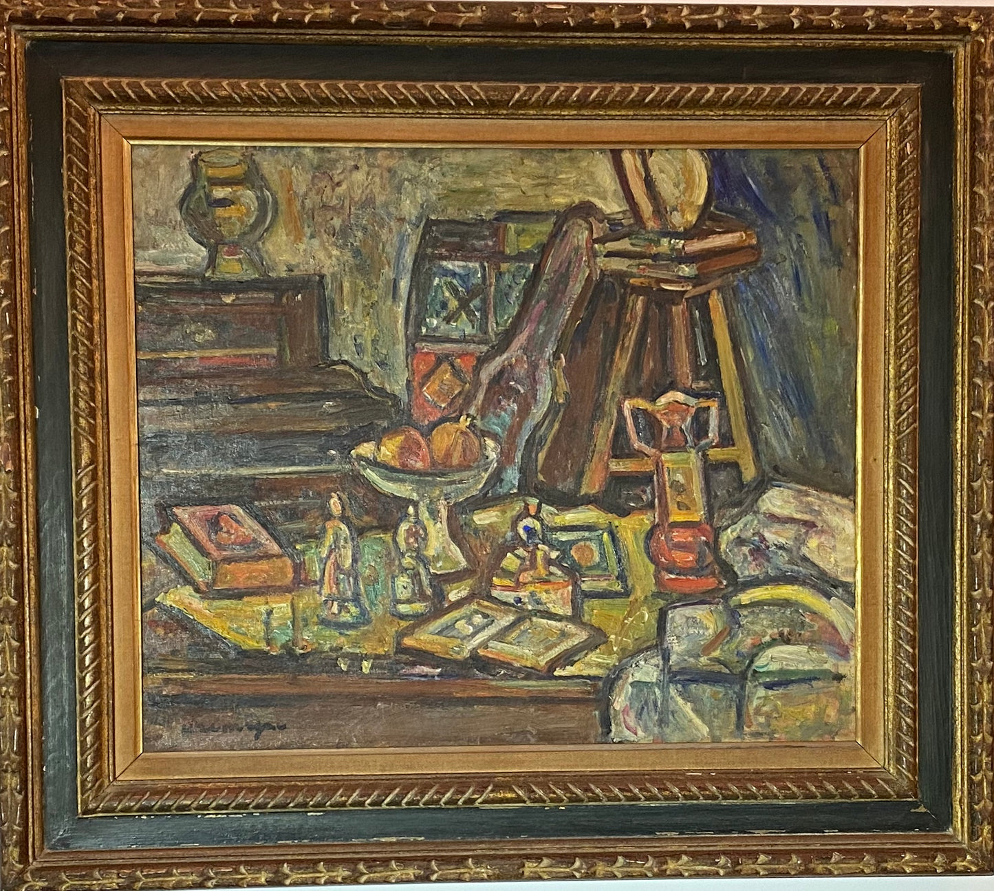 Pinchas Kremegne | Natiurmortas | Drobė, aliejus, 54x65 (77x88)