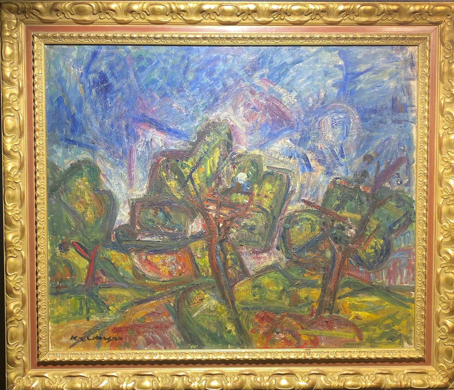 Pinchas Kremegne | Peizažas | Drobė, aliejus, 54x65 (66x77)