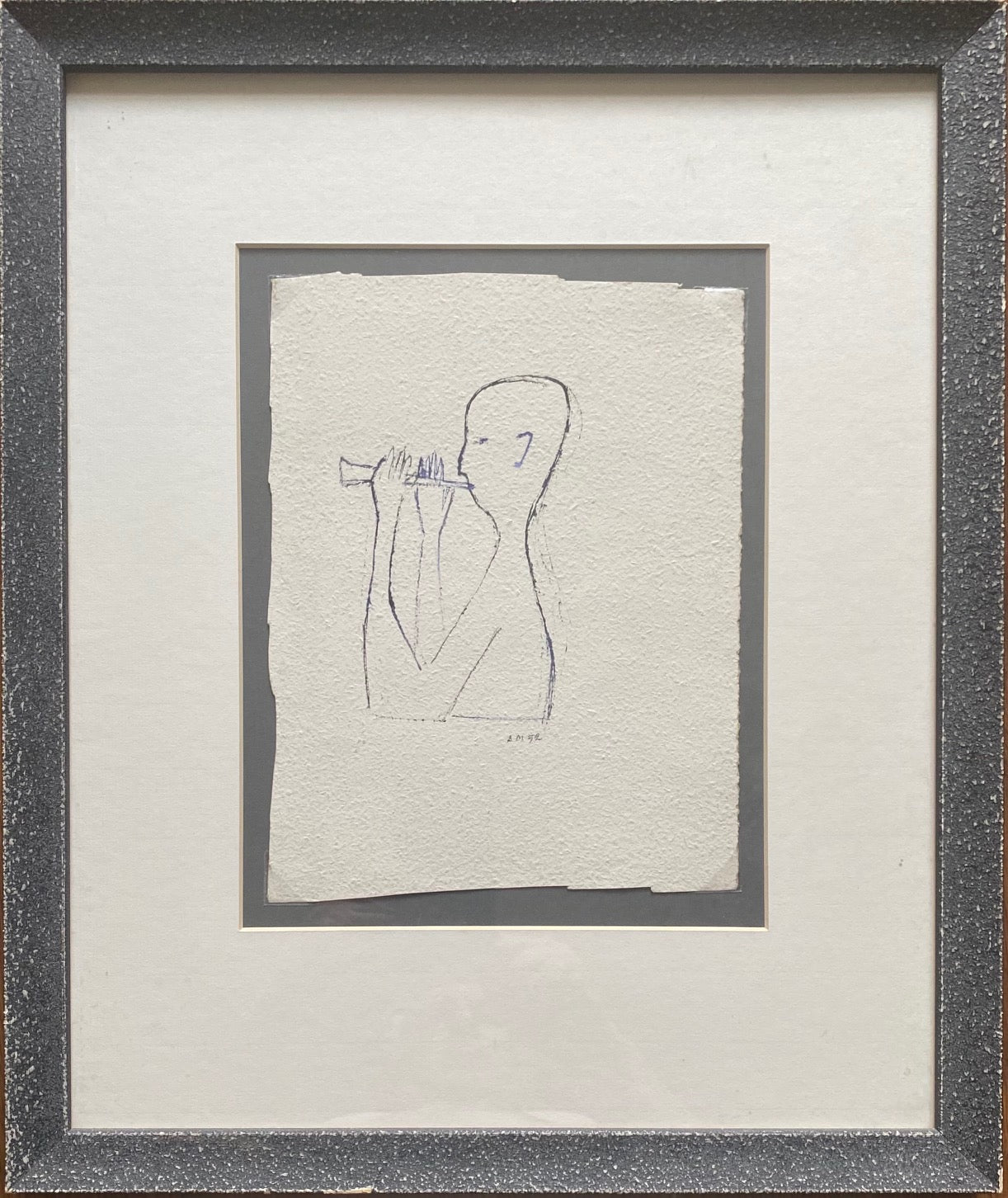 Antanas Mončys | Boy with a Flute (Flutist), XXa. 6 deš. | Metal alloy, H: 52