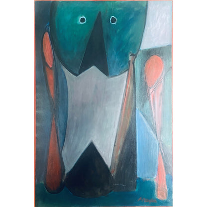 Audrius Naujokaitis | Natiurmortas/Gyvatės galva, 1993 | Aliejus drobė, 121.8 x 81.3