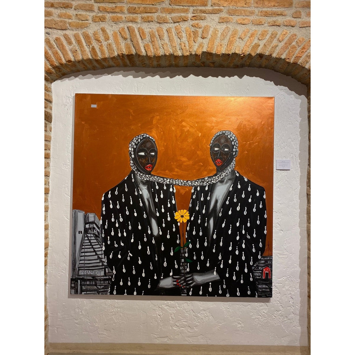 OBOU GBAIS (Dramblio Kaulo Krantas) | Spirit Love / Ambassadrice Dan, 2022 | Drobė, akrilas, 150×150 cm
