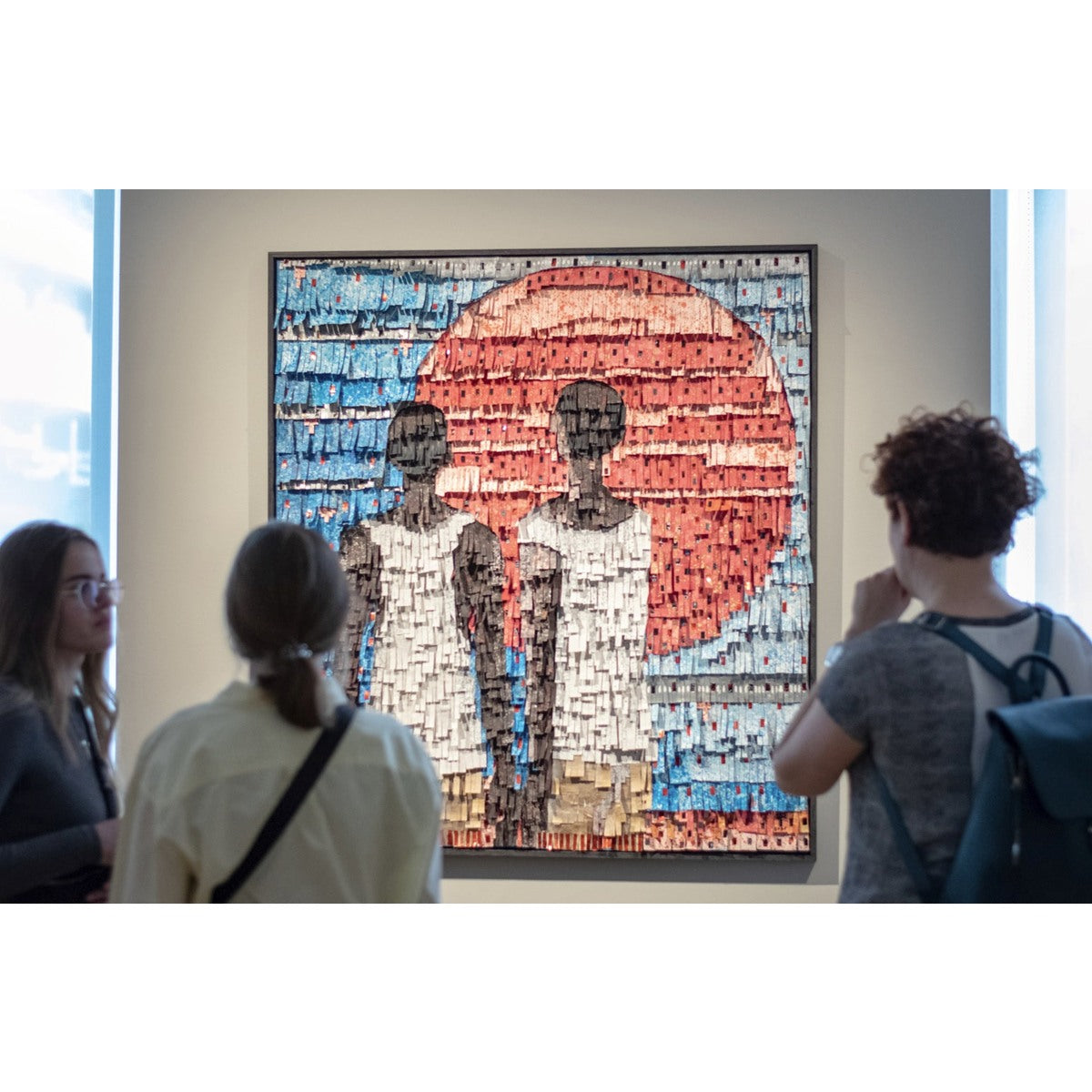 AMADOU OPA BATHILY (Malis) | The Sun, 2020 | Drobė, mišri technika 132×120