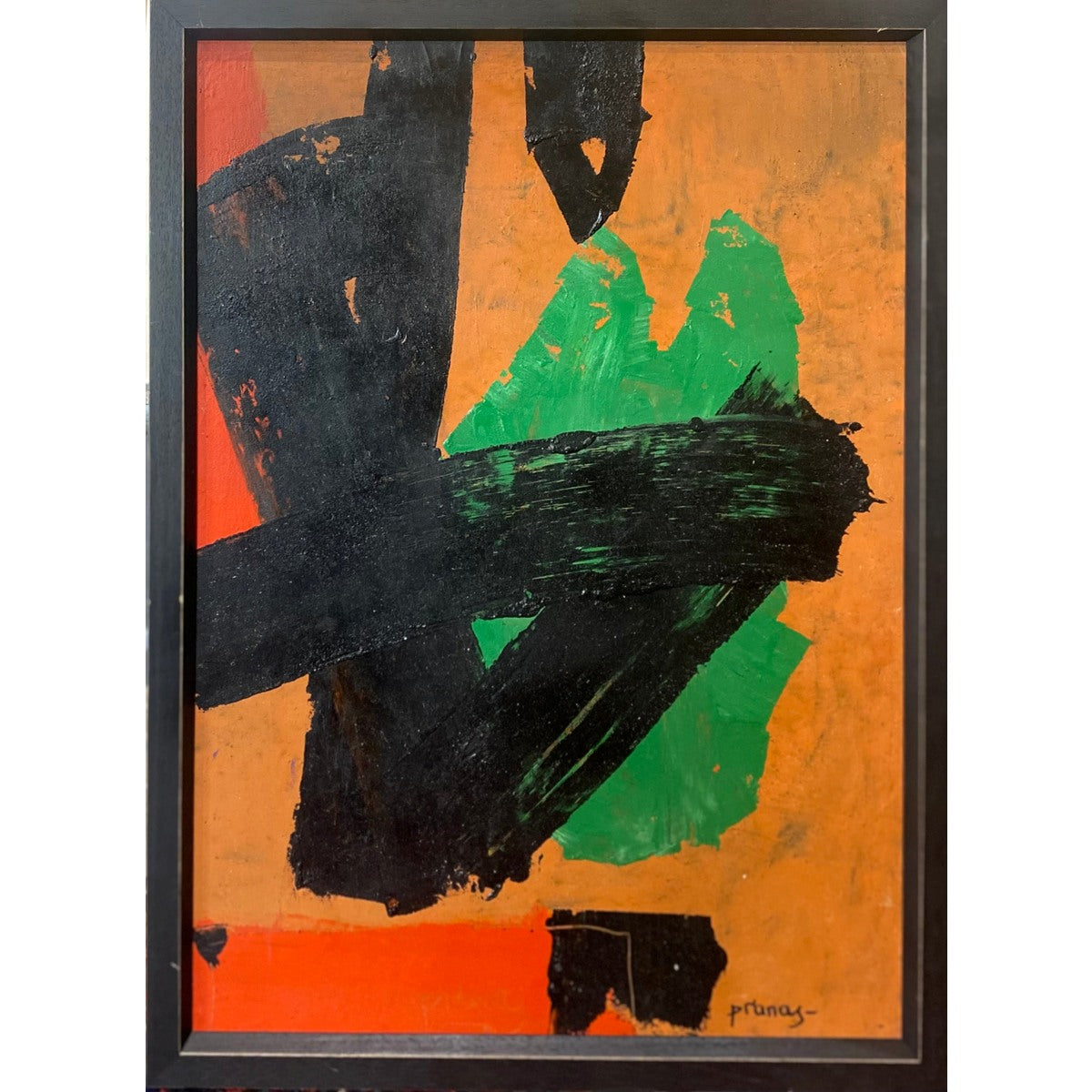 Pranas Gailius | From the series ADRET, 1998-2004 | Acrylic, paper, wood, 75x55