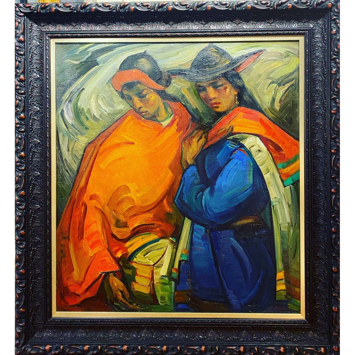 Jonas Rimša | Cuzqueños, 1950-1965 | Aliejus, drobė, 93x84 (118x109)