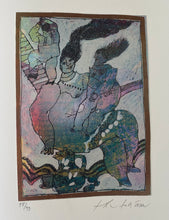 Load image into Gallery viewer, Theo Tobiasse&lt;br&gt;Les mains se soulèvent comme les fleurs après la pluie, Iš rinkinio La fête de Riwka, 1989&lt;br&gt;Litografija, 98/99